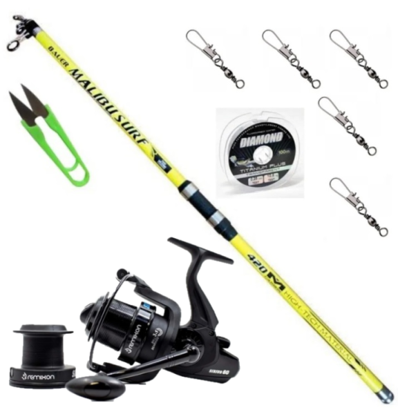 Remixon Sirius 6000 Surf Makine Bauer Malibu 420 cm Surf Olta Takımı Seti