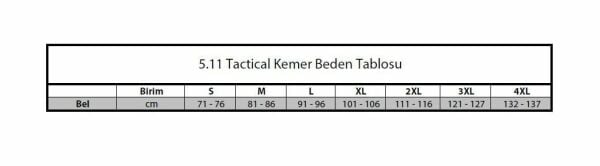 5.11 TRAVERSE DOUBLE BUCKLE KEMER