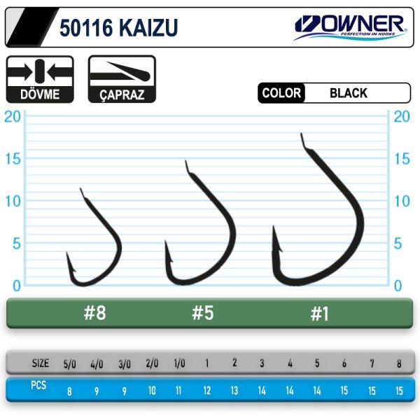 Owner 50116 Kaizu Black İğne 