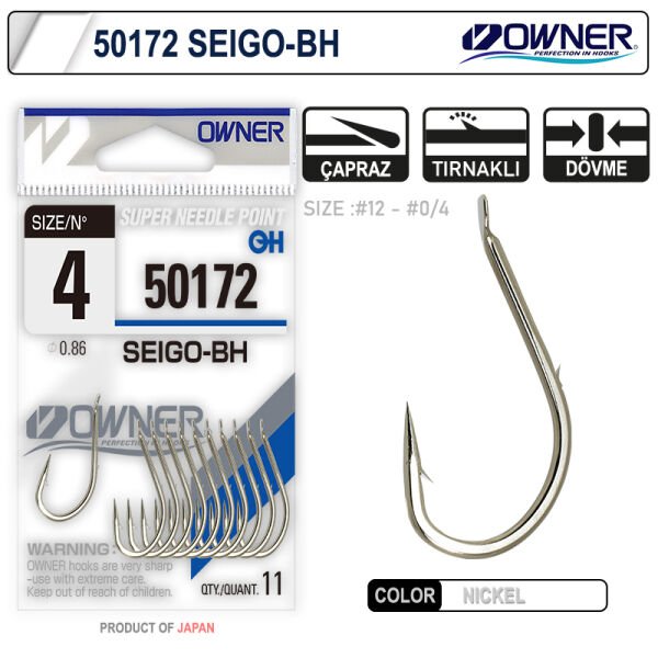 Owner 50172 Seigo-Bh Nickel White İğne 3-0