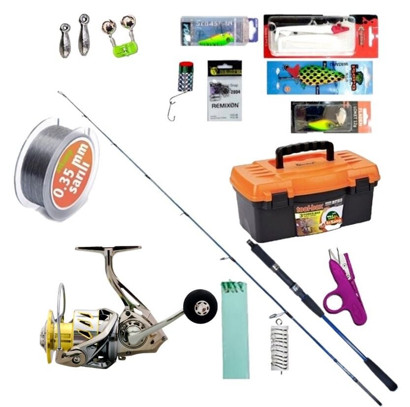 Ryuji Strobe 198 cm Jig Kamış & Ryuji Ares 5000D  Derin Su Jig Olta Seti