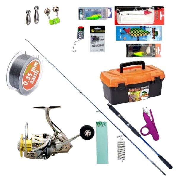 Ryuji Strobe 198 cm Jig Kamış & Ryuji Ares 5000D  Derin Su Jig Olta Seti