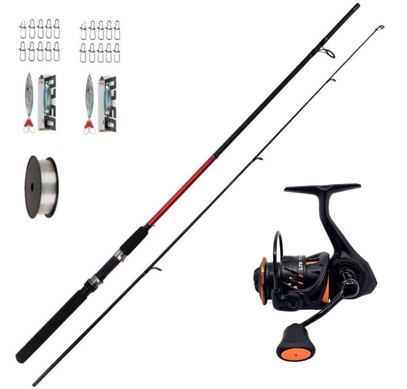 Savage Gear Orange LTD 3000 FD 9 Bilyeli Bauer Spinex 270 cm 10-40 Gr. Atarlı Spin Olta Seti