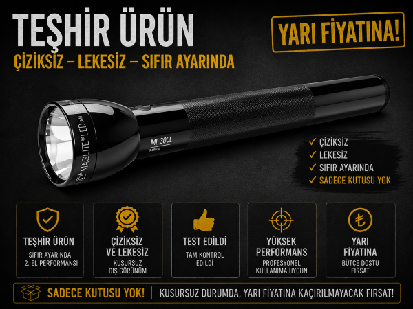 Maglite® ML300L - LED 6D El Feneri Siyah