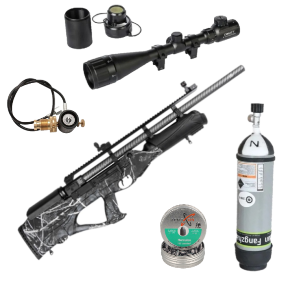 Hatsan Hercules Bully Long MC Karbon Pcp Havalı Tüfek Seti