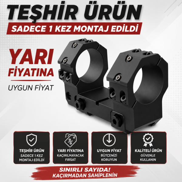 3E KESKİN Mount 34mm 20 MOA Tek Parça Tüfek Dürbün Ayağı