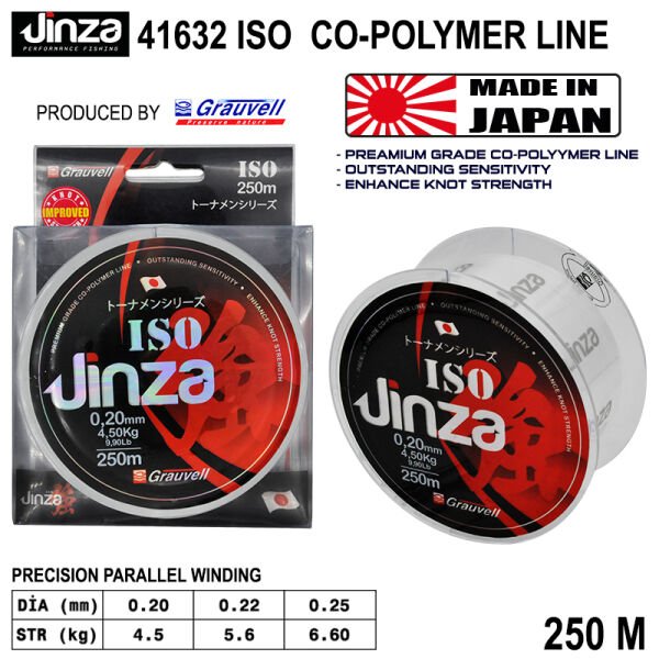 Jinza Iso 250m Monofilament Misina 0,22