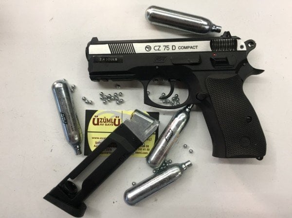 ASG CZ 75D Compact Çift Renk Havalı Tabanca