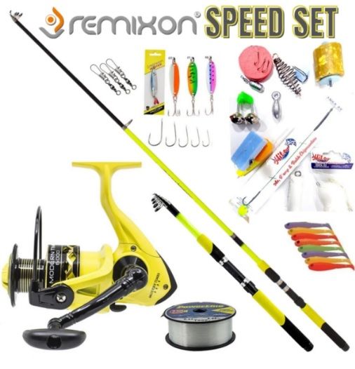 Sarı Remixon Makine 240 Kamış Olta Seti