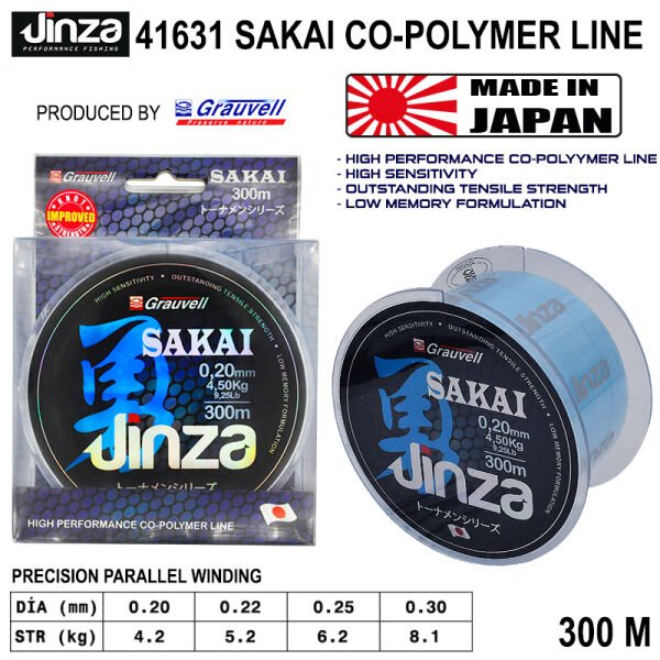 Jinza Sakai 300m Monofilament Misina 0,30