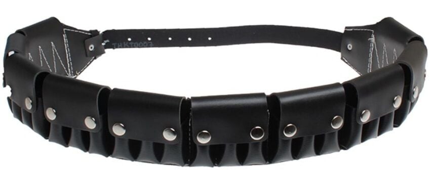 Suni Deri 30 Lu Siyah Kapaklı Fişeklik