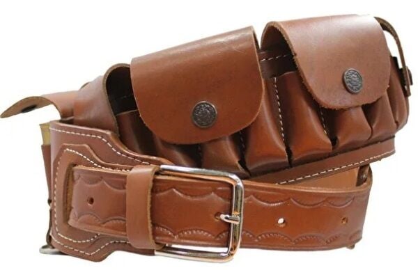 Tam Kapalı Kaliteli Deri Fişeklik 1. Kalite