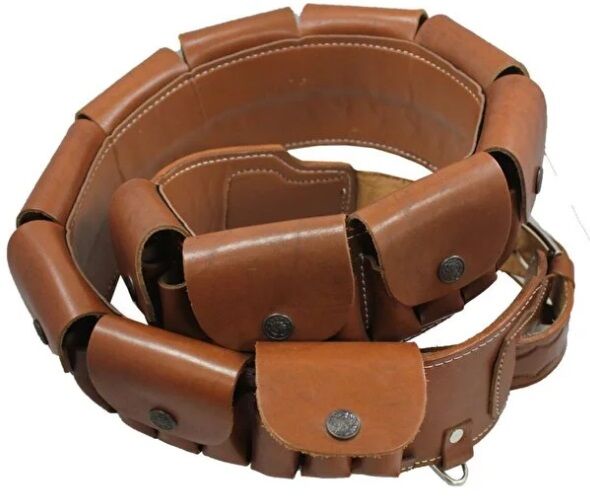 Tam Kapalı Kaliteli Deri Fişeklik 1. Kalite