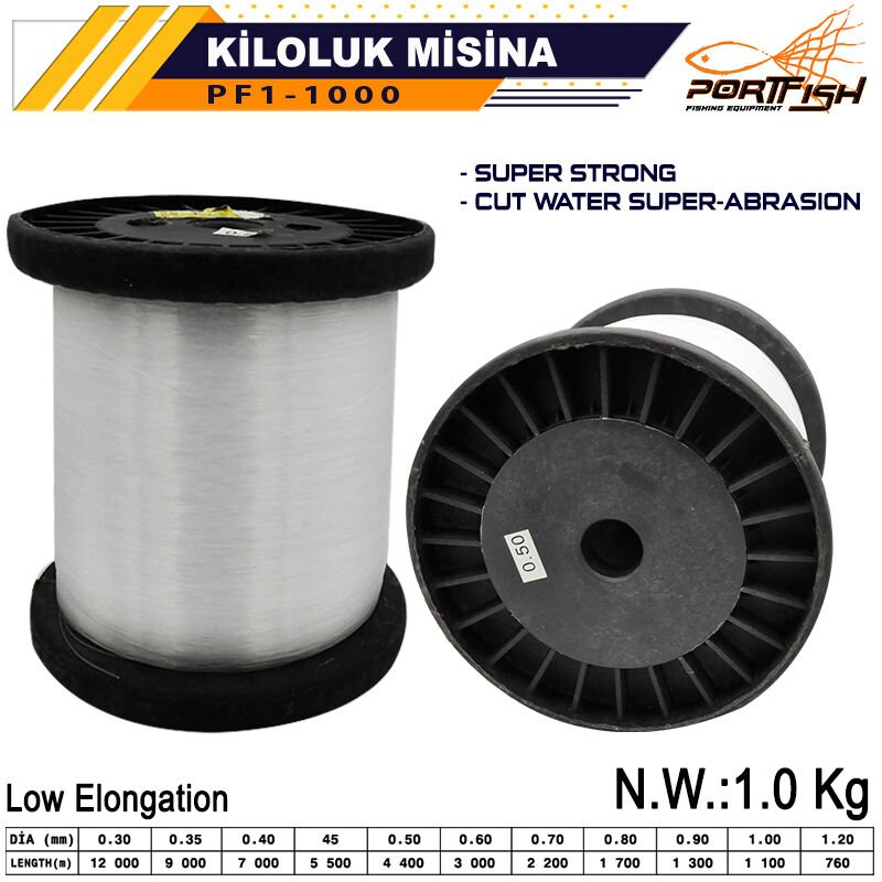Portfish Kiloluk Bobin Misina (Ekonomik) 0,80