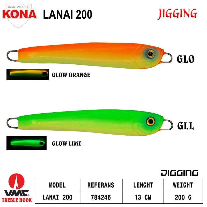 Kona Lanai Jig 200gr GLO