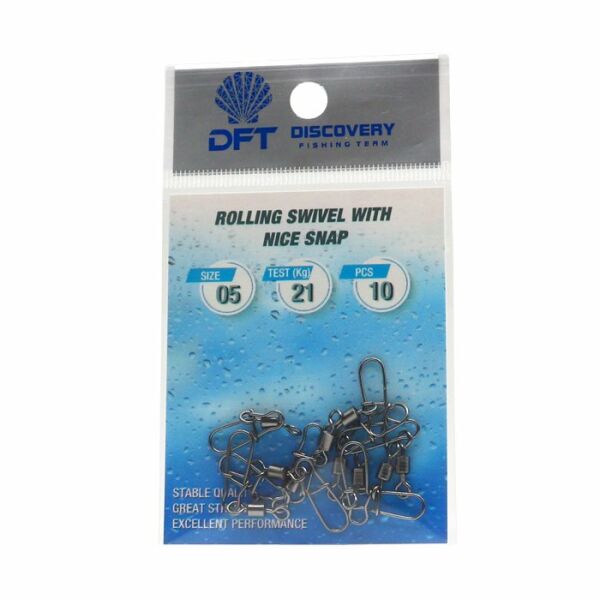 DFT Rapala Klipsli Bilyalı FırdöndüSiyah No:5 1/10