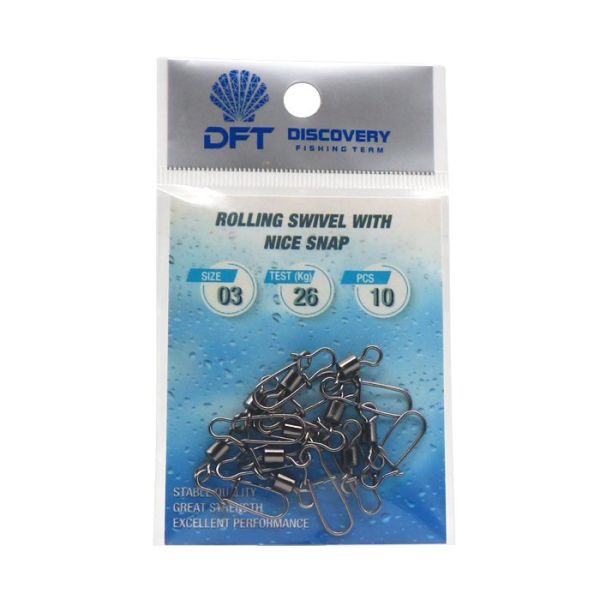 DFT Rapala Klipsli Bilyalı FırdöndüSiyah No:3 1/10