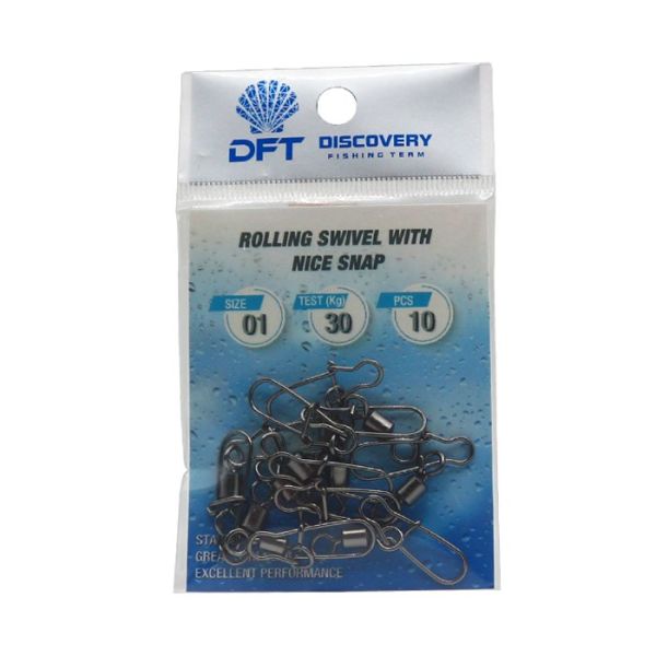 DFT Rapala Klipsli Bilyalı FırdöndüSiyah No:1 1/10