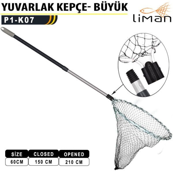 Liman Yuvarlak Teleskopik Kepçe Büyük
