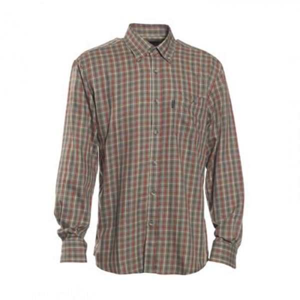 T. S.K.DEERHUNTER Waylon 499 Red Kareli  Uzun Kol Gömlek 39/40