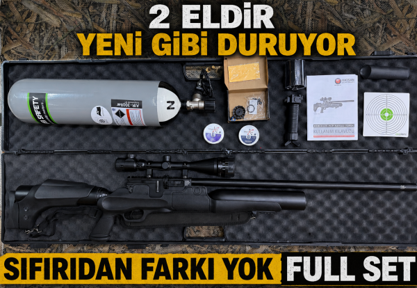 Hatsan Hercüles Pcp Havalı Tüfek Seti 2. El 6.35 Kalibre 2 El