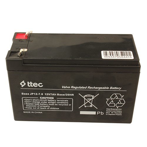TTEC 12V 7Ah Base/20HR AKÜ