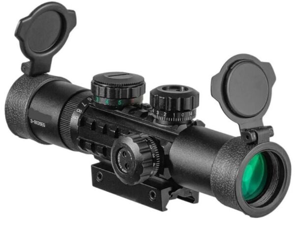 Nikula C3-9X26EG Çift Işıklı Yeşil Kırmıızı Tüfek Dürbünü 11mm/22mm