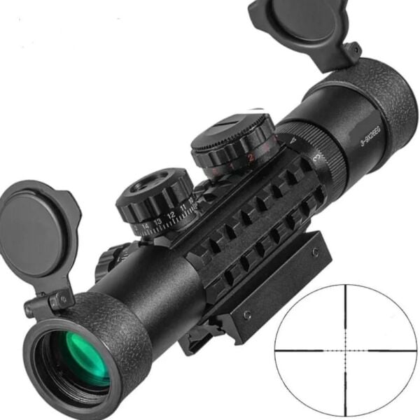 Nikula C3-9X26EG Çift Işıklı Yeşil Kırmıızı Tüfek Dürbünü 11mm/22mm