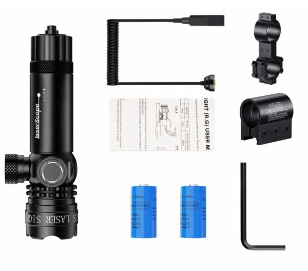 Wison WS-603 Yeşil Tüfek Lazeri Kablolu Tüfek Lazeri Ayarlanabilir Tüfek Lazeri