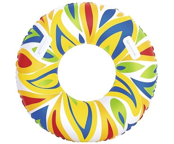Bestway 36053 Desenli Büyük Tutmalı 107 cm Deniz Simidi