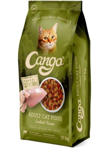 Cango Yetişkin Kedi Maması Kokteyl 15kg Mama