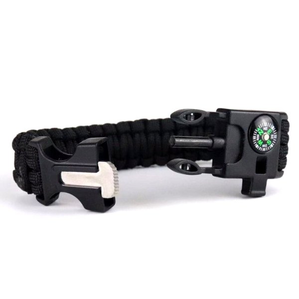 9595 Pusulalı & Magnezyum Çubuklu Paracord Bileklik Kamuflaj
