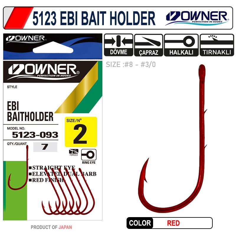 Owner 5123 Ebi Baitholder Red Hook 2