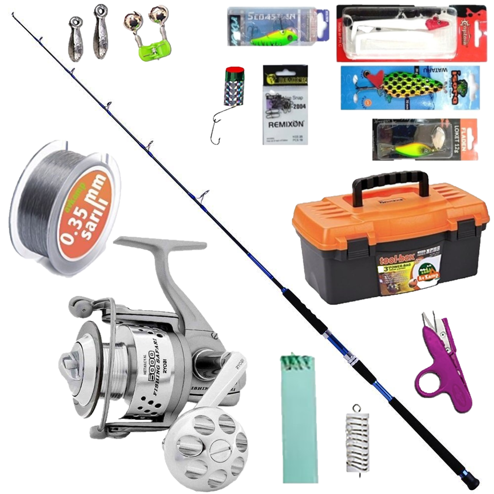 Ryobi Safari Metaroyal  Tam Profesyonel Tekne Olta Seti