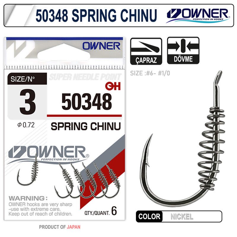 Owner 50348 Spring Chinu Nickel İğne 1-0