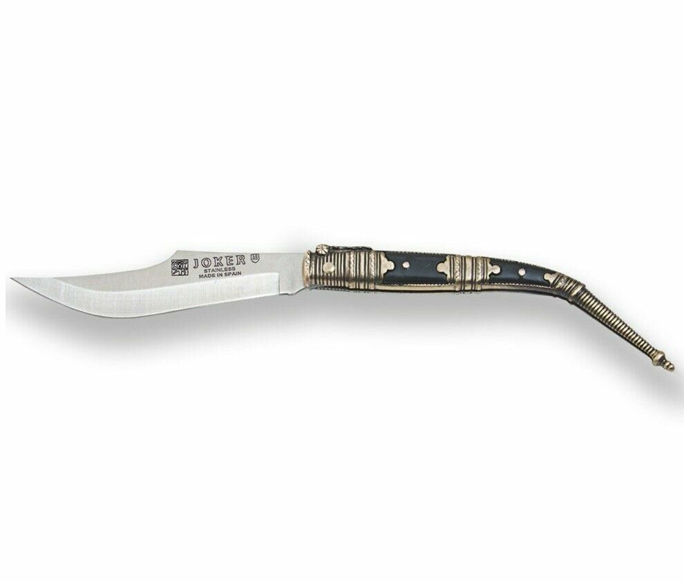 Joker Classical Decorated Spanish Zamak - Siyah ABS Saplı Çakı