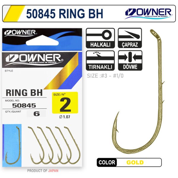 Owner 50845 Ring Bh Oxidized Gold İğne 1