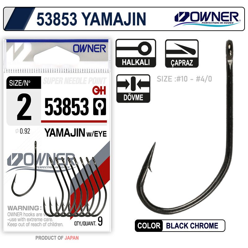 Owner 53853 Yamajin With Eye Black Chrome İğne 1