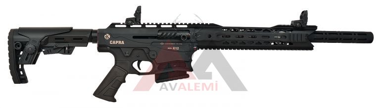 Capra Arms  K12 Siyah 12 Cal. Şarjörlü Av Tüfeği