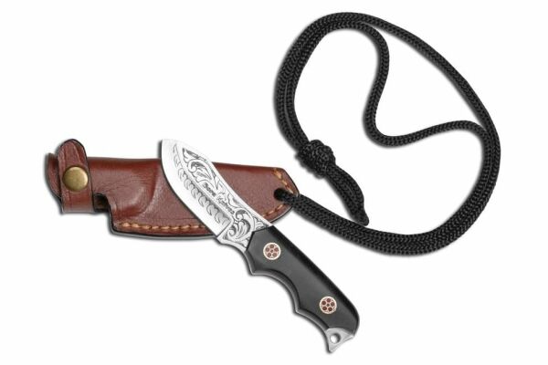 Bora 324 Abanoz Saplı Gravürlü Honey Badger Bıçak