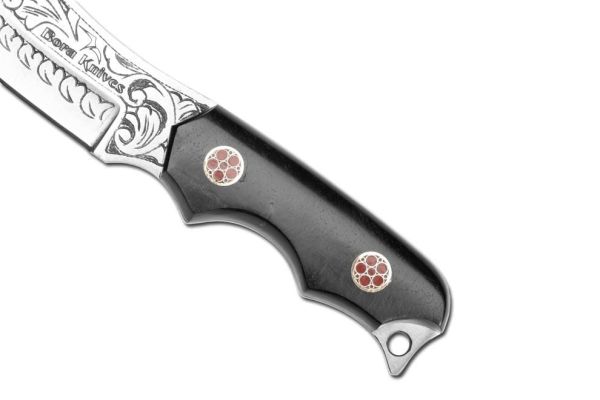 Bora 324 Abanoz Saplı Gravürlü Honey Badger Bıçak