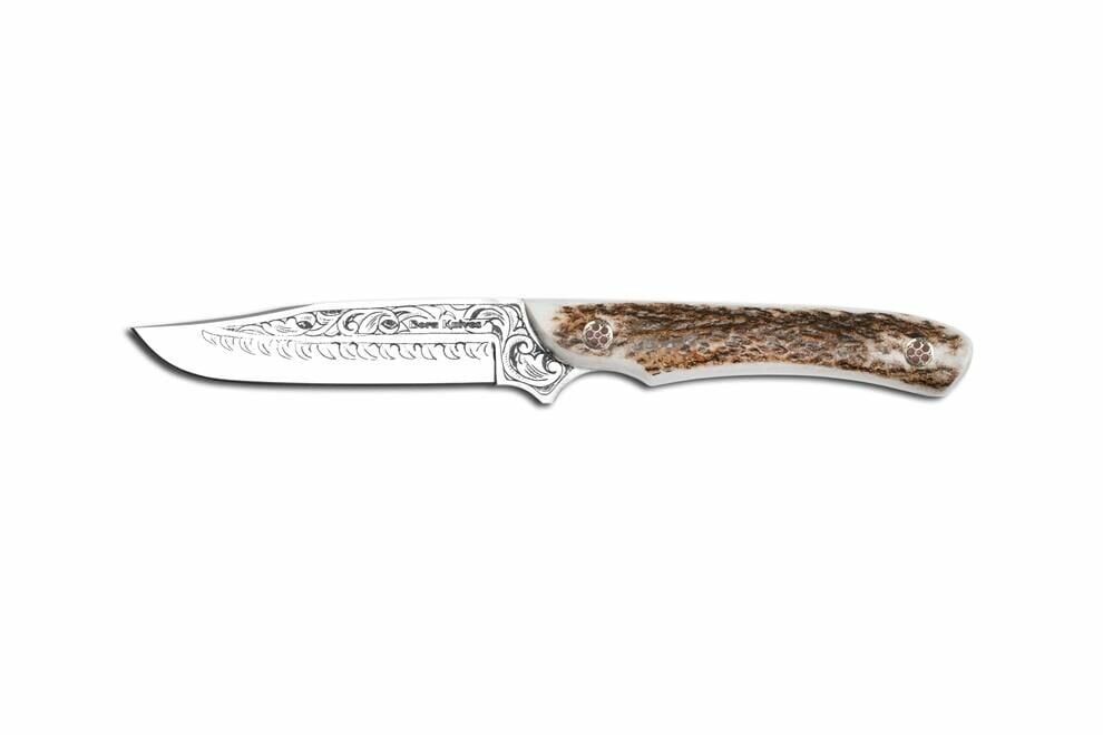 Bora 306 Boynuz Saplı Gravürlü Eagle Bıçak
