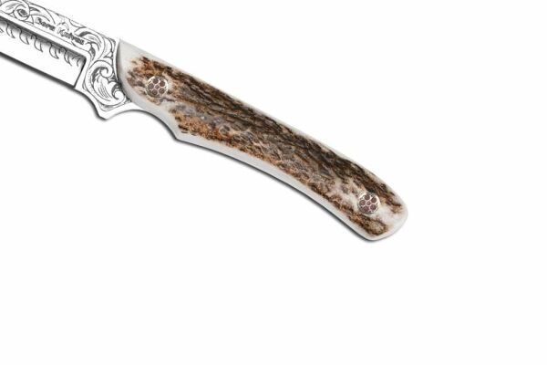 Bora 306 Boynuz Saplı Gravürlü Eagle Bıçak