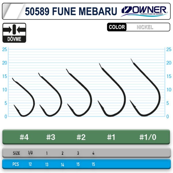Owner 50589 Fune Mebaru White İğne 4