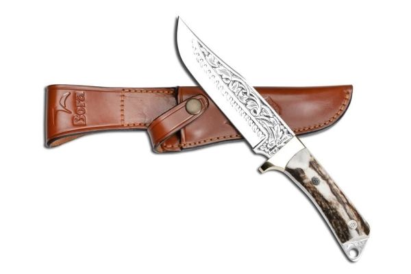 Bora 406 Boynuz Saplı Gravürlü Sultan Bıçak