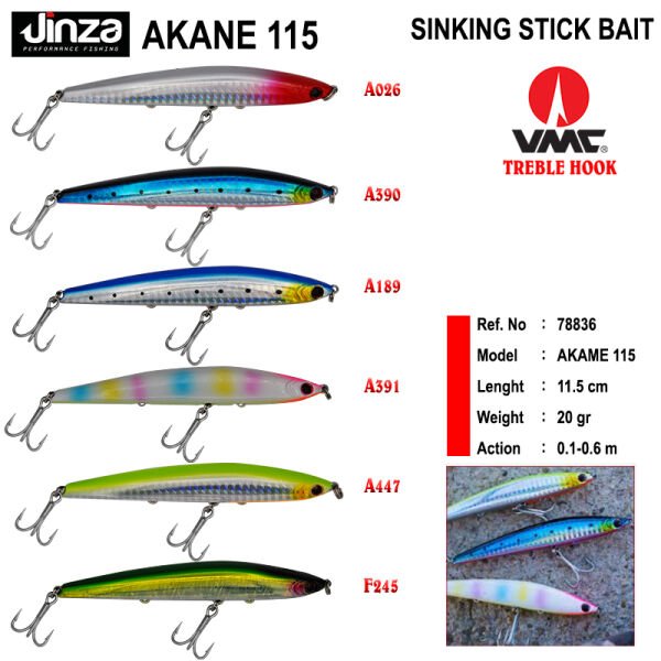 Jinza Akane 115 mm 20 gr Maket Balık A447