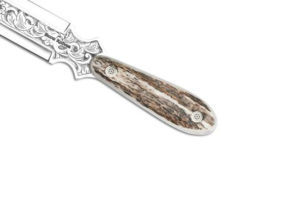 Bora 503 Boynuz Saplı Gravürlü Zarf Açacağı