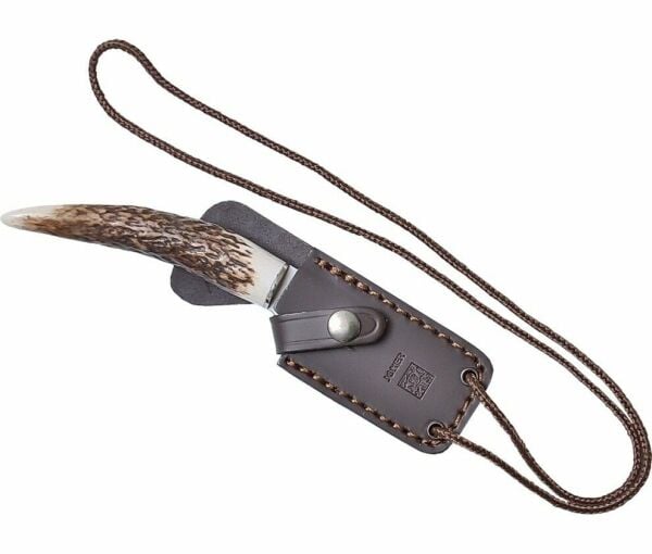 Joker CC57 Neck Knife Geyik Boynuzu Deri Kılıflı Bıçak