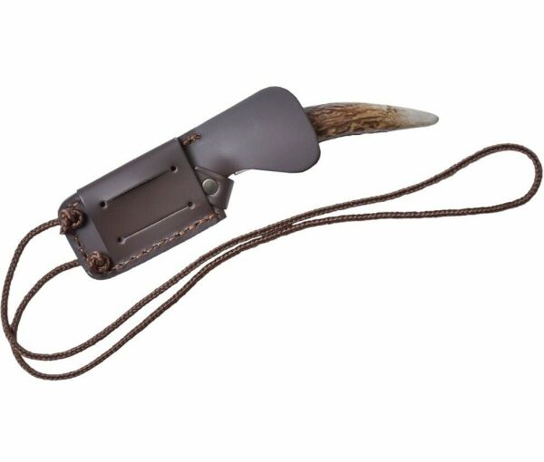 Joker CC57 Neck Knife Geyik Boynuzu Deri Kılıflı Bıçak