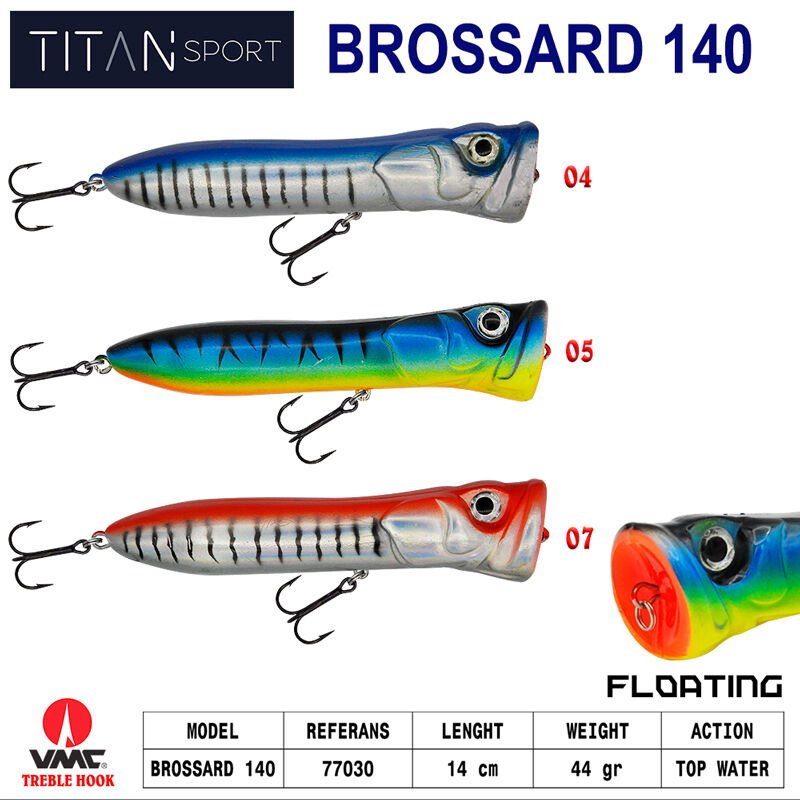 Titan Sport Brossard 140 mm Poper Maket Balık 44 gr 05